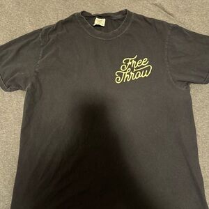 Comfort Colors Black Tee with Yellow Free Throw Script